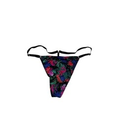Victoria's Secret V-Hardware V-String Panty Adjustable Color Tropic Floral New (US, Alpha, Small, Regular, Regular, Tropical Floral)