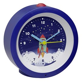 TFA Dostmann 60.1033 Analogue Children's Alarm Clock Sweep Movement Blue