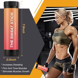 Demissle Sweat Gel Stick, Workout Enhancer Roll On Stick, Fragrance Sweat Cream for Arm, Leg, Waist and Abdomen, Fast Absorbing Formula Exercise, Fitness Booster for Men and Women