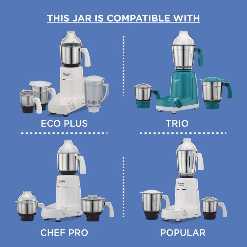 Preethi Medium Mixer Jar for Eco Twin, Eco Plus, Nitro