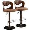 VECELO Bar Stool Set of 2, Kitchen Island Stools with