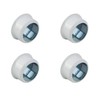 Wardrobe Rail Rod END Supports Brackets Socket Round 19MM White