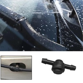 CGEAMDY Windscreen Wiper Jet Pump Front Rear Car Accessories, Windscreen Washer Hose Connector, Car Windshield Washer Check Valve, ABS Replacement Windshield Check Valve Connectors for Cars