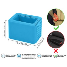 DS. DISTINCTIVE STYLE Seat Belt Holder Easy Access Seatbelt Accessories for Kids 2 Pieces(Blue)