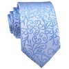 Elfeves - Corbata de boda con diseño floral pequeño para