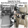 Upgrade 2 Pack Car Hooks for Headrest,Car Seat Back Storage