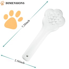 DEEUCHIS Puppy Brush for Small Dogs - Soft Dog Brush for Yorkies, Maltipoos & Shih Tzus - Gentle Grooming Tool for Easy Pet Hair Removal - Compact & Travel-Friendly Design (White)