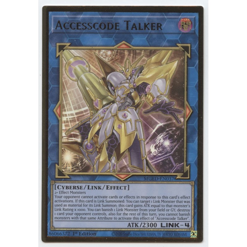 Accesscode Talker - MGED-EN037 - Premium Gold Rare - 1st