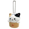 LamPlanning Traveling Cats, Key Holder, Mascot, Ball Chain, Back Charm,