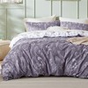 Bedsure Duvet Cover Queen Size - Reversible Grayish Purple Queen
