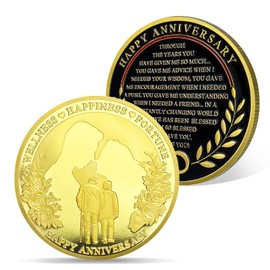 AtSKnSK Jubiläumsgeschenke für Sie oder Ihn Happy Anniversary Münzen romantisches Liebesgeschenk für Ehefrau Ehemann einzigartige Hochzeit Hochzeit Jahrestag Liebesgeschenke (Olive Branch Ring)