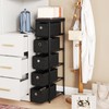 Giantex Dresser with 5 Drawers, Slim Fabric Storage Tower with