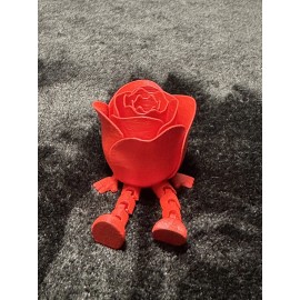 Unbranded 3D Printed Rose With Legs That Move Perfect Gift