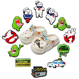 Ghost Busters Shoe Charms 13pcs Different Decoration for Teens Adults Clog Accessories Party Favor