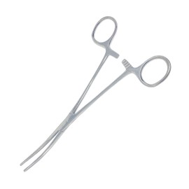 Cynamed Heavy Duty Hemostat Locking Forceps Clamps with Full Serrated Jaws for Better Grip - Premium Quality - Ideal Hemostats for Nurses, Fishing Forceps, Crafts and Hobby (8 in., Curved Jaws)