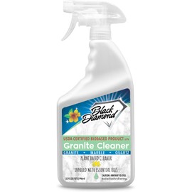 Black Diamond Stoneworks Granite Counter Cleaner: USDA Certified BIOBASED- Safe for Granite and other stone countertops. Safe for food contact formula to keep your countertops looking fresh and clean!