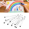 10Pcs Fineliner Pens Black Ink Durable Waterproof Fadeless High Smoothness