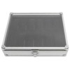 12 Grids Aluminum Watch Display Storage Box Rectangular Suede Side