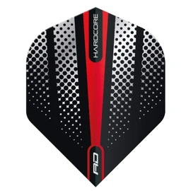 RED DRAGON Hardcore Radical Red Flash Dart Flights - 4 sets Per Pack (12 Dart Flights in total)