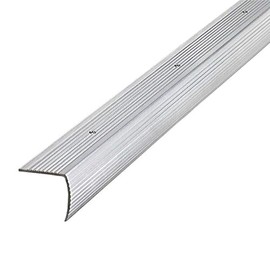 M-D Building Products 78022 1-1/8 in. X 1-1/8 in. X 36 in. Silver Aluminum Stair Edging w/Screw Nails