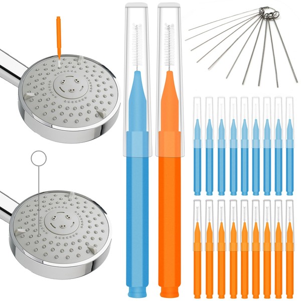 Bcautay 30 Pcs Shower Head Cleaner Tool Shower Nozzle Clog