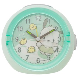 Tsujiseru 2925-822 Sanrio Alarm Clock LED Clock Hey Hugging! Pochakko Green
