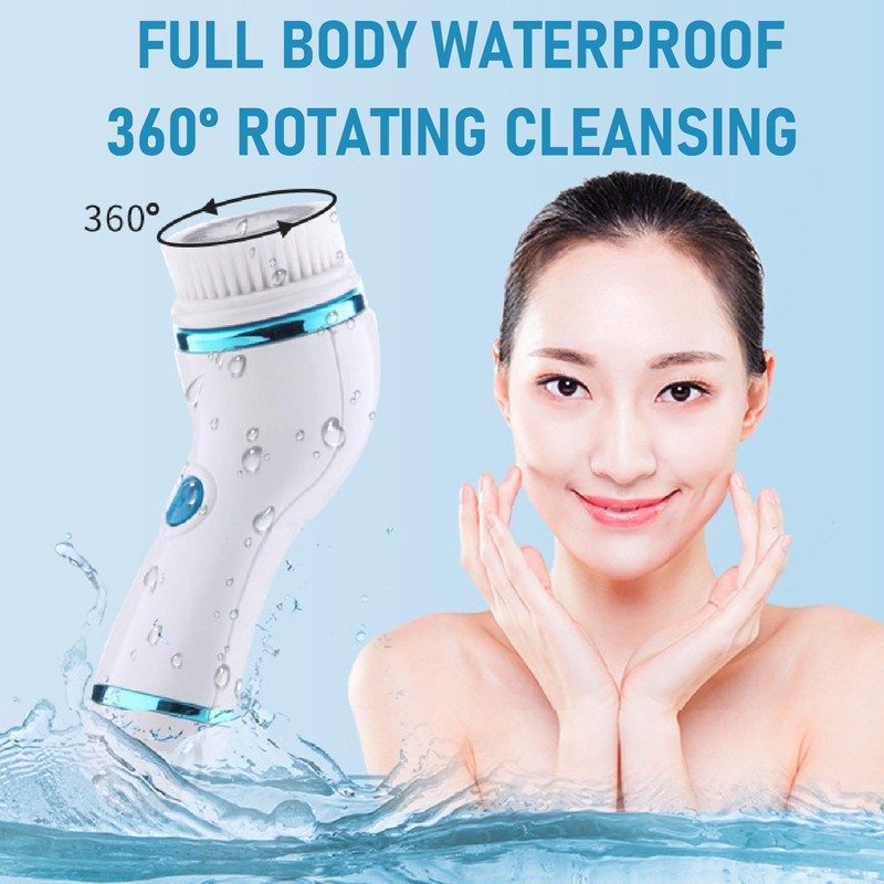 Facial Cleansing Brush Vibration Massage Promote Circulation Electric Face Wash