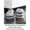 SUJAYU Anti Vibration Pads, 4 Pcs Washing Machine Antivibration Pads