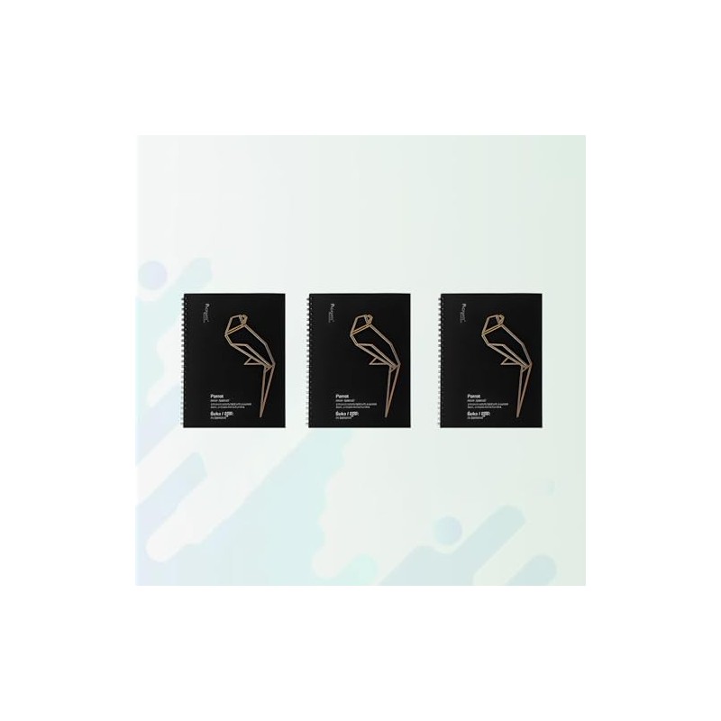 Packmate Spiral Notebook (Pack of 3), Unbleached Chemical free Recycled