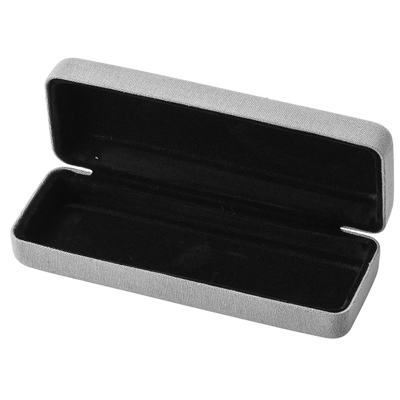 meigan Compact Square Glasses Case, Good Aluminum, Hard, Spring Type,