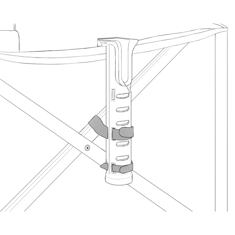 Fishing Rod Holders for Folding Wagon, Designed for Beach Fishing