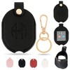 Leather Car Key Fob Cover Sleeve Protector with Keychain