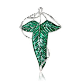 Vintage Enamel Leaf Brooches for Women Unisex Plant Pins 5-color Available Casual Party Accessories Gifts (Green)
