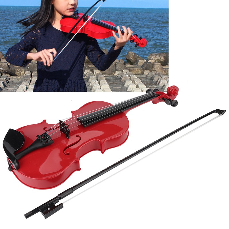 Simulated Kid Acoustic Violin Toy Adjustable String Instrument Musical Gift