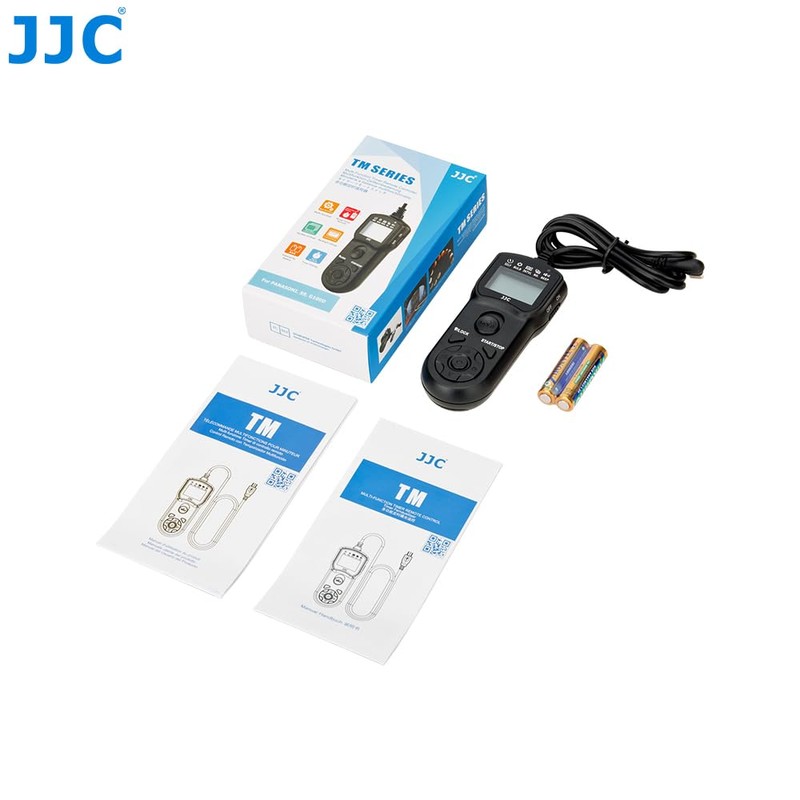 JJC Multi-function Timer Remote Control with Tripod Holder Clamp for