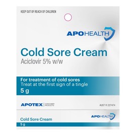 ApoHealth Cold Sore Cream 5g (Generic for Zovirax)