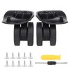 SHANOER 1 Pair Replacement Wheels for Luggage 360 Swivel Dual