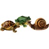 BWG Garden Ornaments/Figurines - Life Like Snail Frog Tortoise (Set