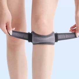 Pix Knee Brace JB03 Patella Protection Football Running Strap Gray 2ea