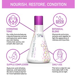 Spa Sciences - Hydrating Tonic - with Chamomile & Arnica Extract, Hyaluronic Acid - Nourish, Restore, Condition - Vegan - for All Skin Types - 2.5oz