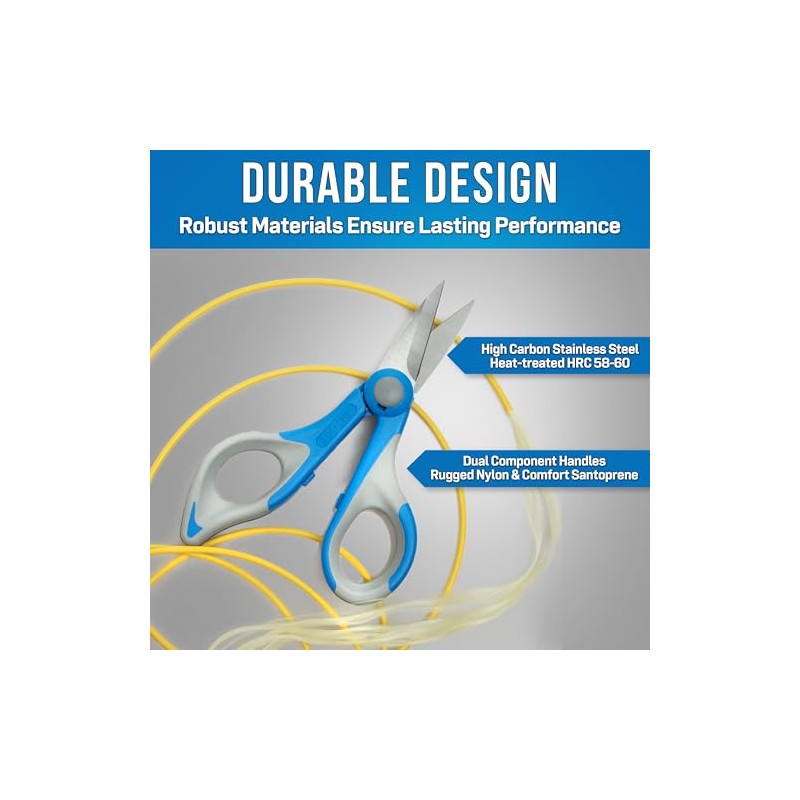 Jonard JIC-186 Kevlar Ergonomic Fiber Optic Cutter, 6" Length