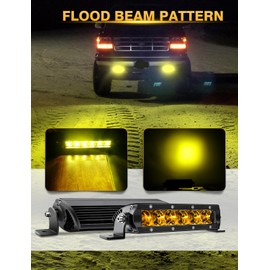 Chelhead 7 inch led Light Bars Chelhead 30W Flood 24V 12V Light Bar Off Road Driving Fog Lights Compatible with Trucks Tractor UTV ATV Boat