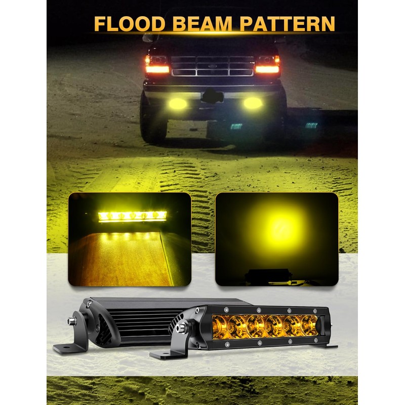 Chelhead 7 inch led Light Bars Chelhead 30W Flood 24V
