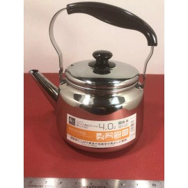Frette Tea Kettle Stovetop Teakettle Classic Stainless Steel  4 Liter Made in China