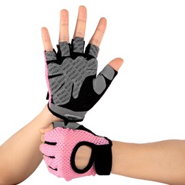 WIFUN 2 Pcs Weight Lifting Gloves Breathable Gym Gloves with Wrist Support Workout Training Gloves for Men Women Training,Exercise, Fitness,Cycling,L