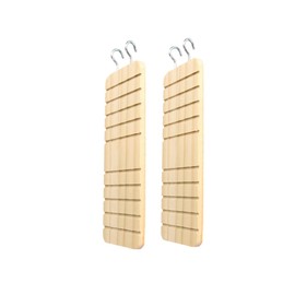 CIYODO 2Pcs Easy Install Hook Ladder for Hamsters Small Pets Bite Resistant Platform Ramp Cage Accessory for Active Play and Climbing