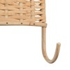 Bloomingville Woven Rattan, Set of 2 Wall Hooks, Natural