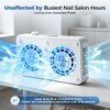 Janolia Nail Dust Collector Dual-Turbine, Professional Manicure Dust Extractor with
