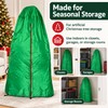 Upright Christmas Tree Storage Bag, Adjustable Oxford Fabric Dust Cover