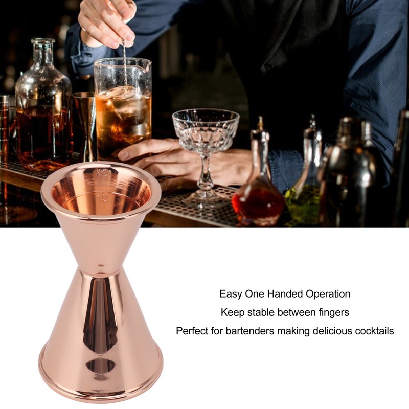 Cocktail Jigger Double Sided Stainless Steel Bar Shot Measuring Cup